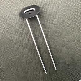 ワッシャー付きメッキ防草シートピン 200mm 太さ4mm 400個入/CS